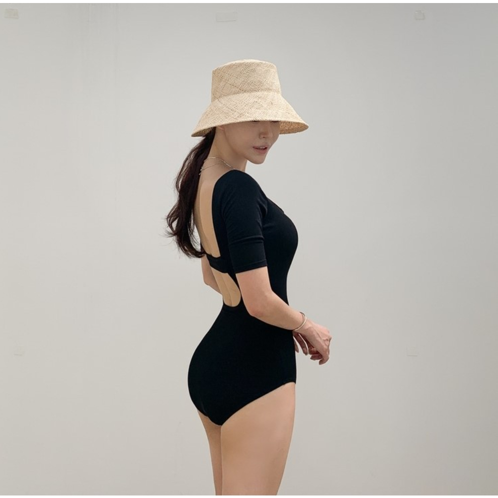 Đồ Bơi Nữ Bikini Lanbishop Đi Biển Liền Thân Khoét Lưng Dây Ngang Secxy Lanbi-045