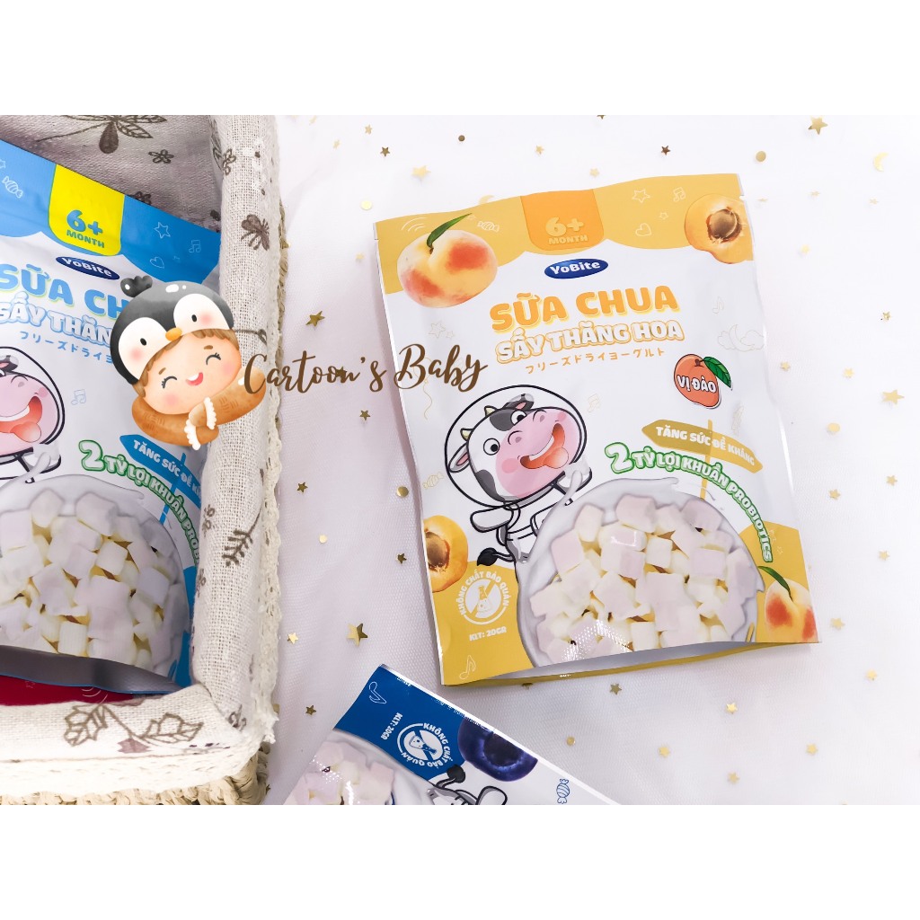 SỮA CHUA YoBite sấy thăng hoa 6m+