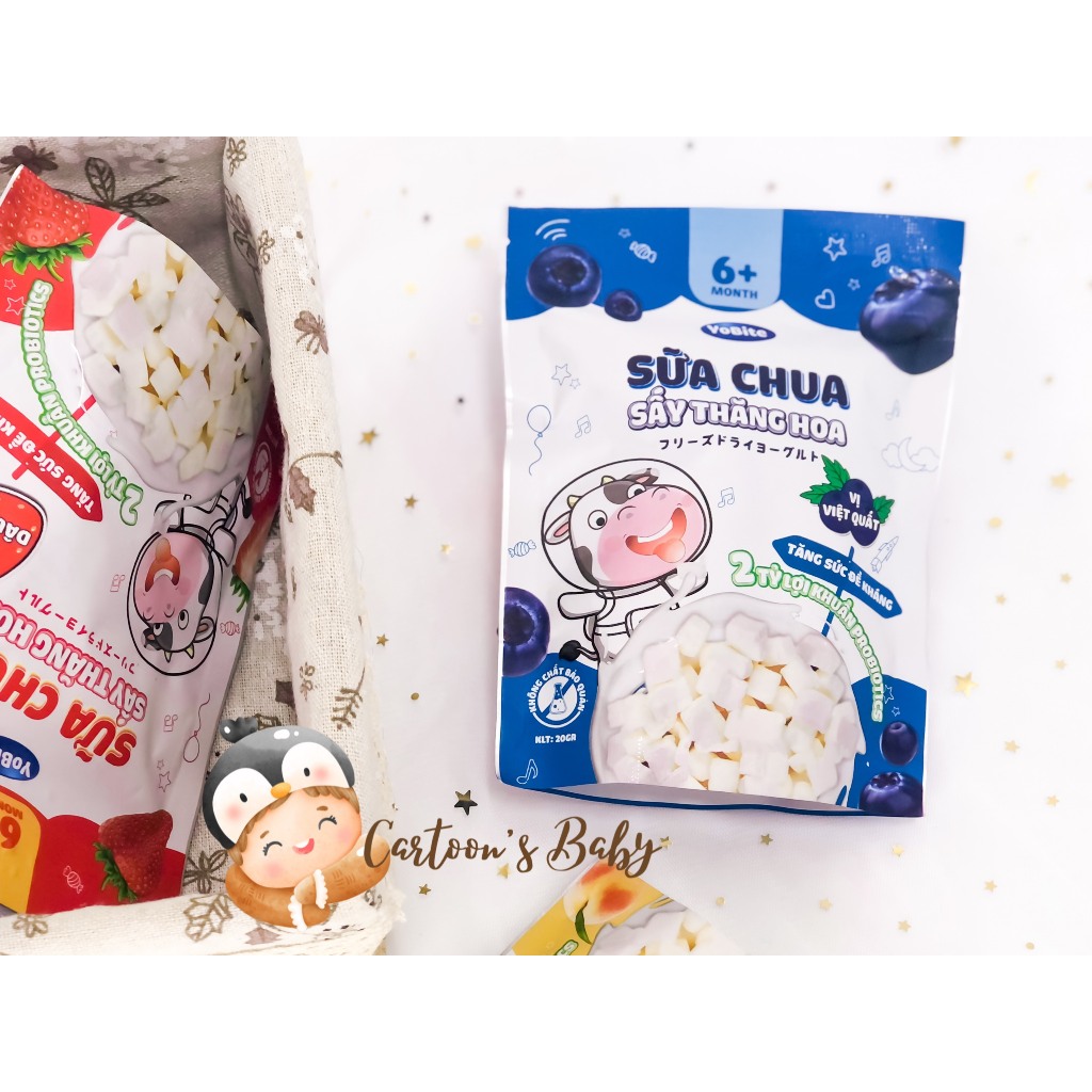 SỮA CHUA YoBite sấy thăng hoa 6m+