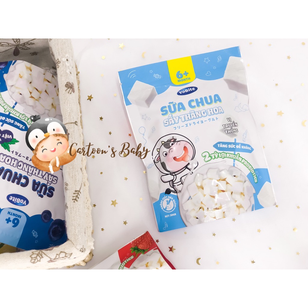 SỮA CHUA YoBite sấy thăng hoa 6m+