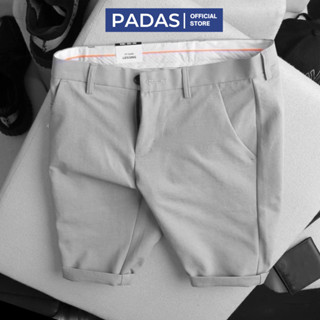 Quần short nam quần sọt tây âu đùi ngắn nam chất mềm mịn 3 màu đen kem xám PADAS Fashion QS01
