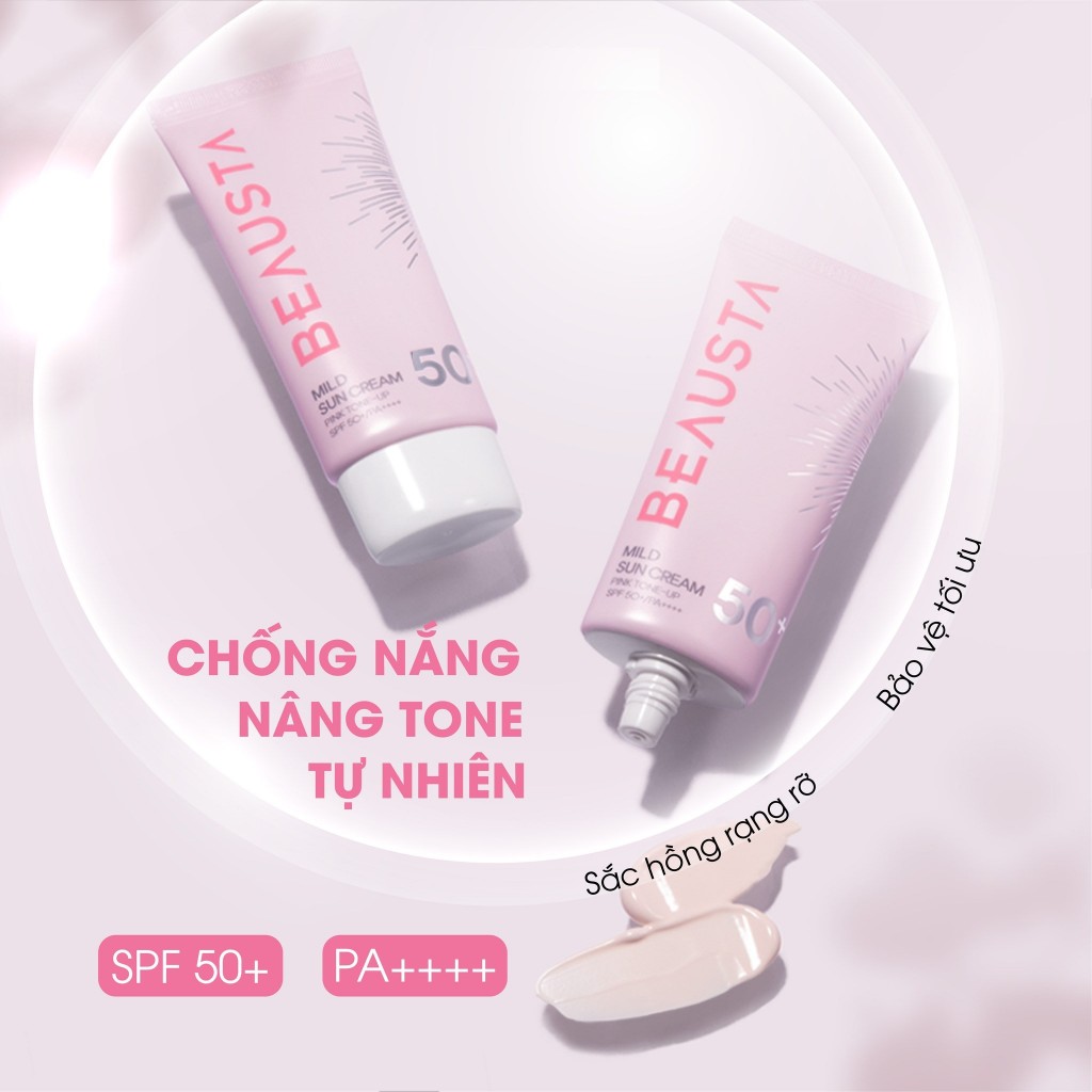 Kem chống nắng Beausta SPF50+ PA++++ 50g