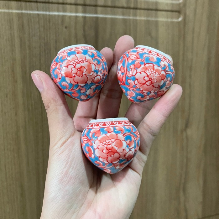 Cóng sứ chim Yến , Chòe Đất hàng Bát Tràng mẫu vẽ thủ công gắn sẵn tai