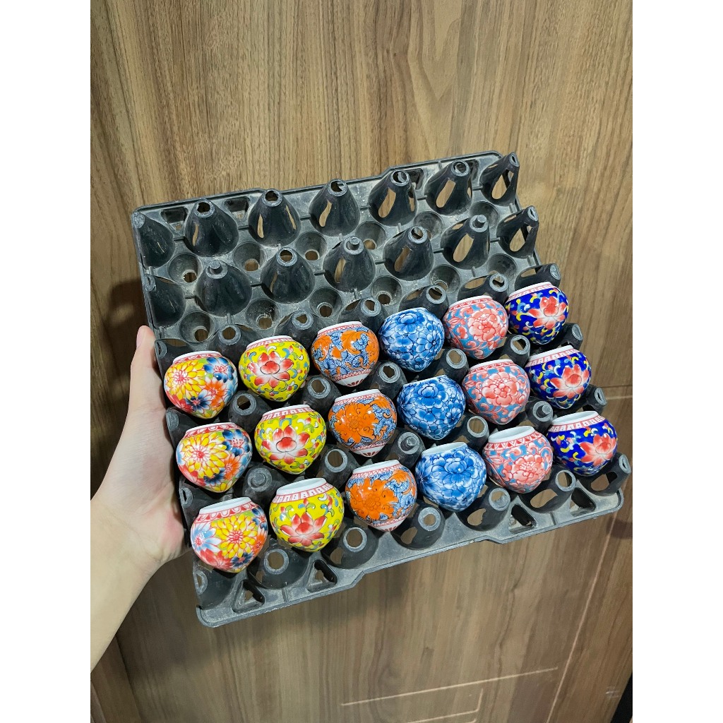 Cóng sứ chim Yến , Chòe Đất hàng Bát Tràng mẫu vẽ thủ công gắn sẵn tai