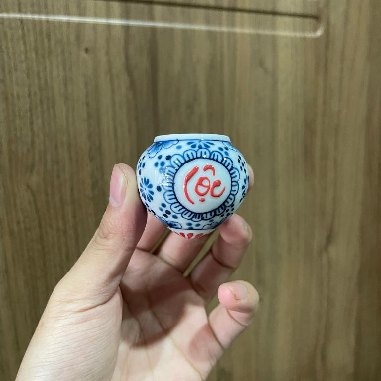 Cóng sứ chim Yến , Chòe Đất hàng Bát Tràng mẫu vẽ thủ công gắn sẵn tai