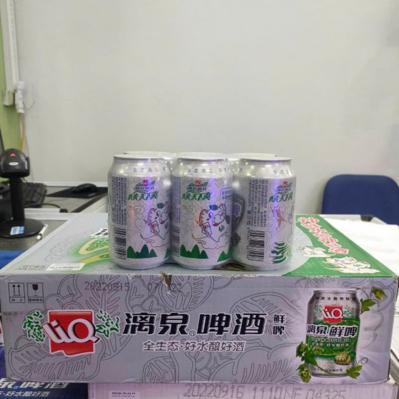 thùng bia liquan lon 330ml