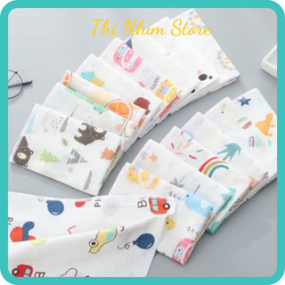 COMBO 20 Khăn Sữa Sợi Tre Xuất Nhậ Cho Bé Sơ Sinht 💕FREE SHIP💕 Khăn Xô Sữa Sợi Tre  2 Lớp Siêu Mềm Kháng Khuẩn