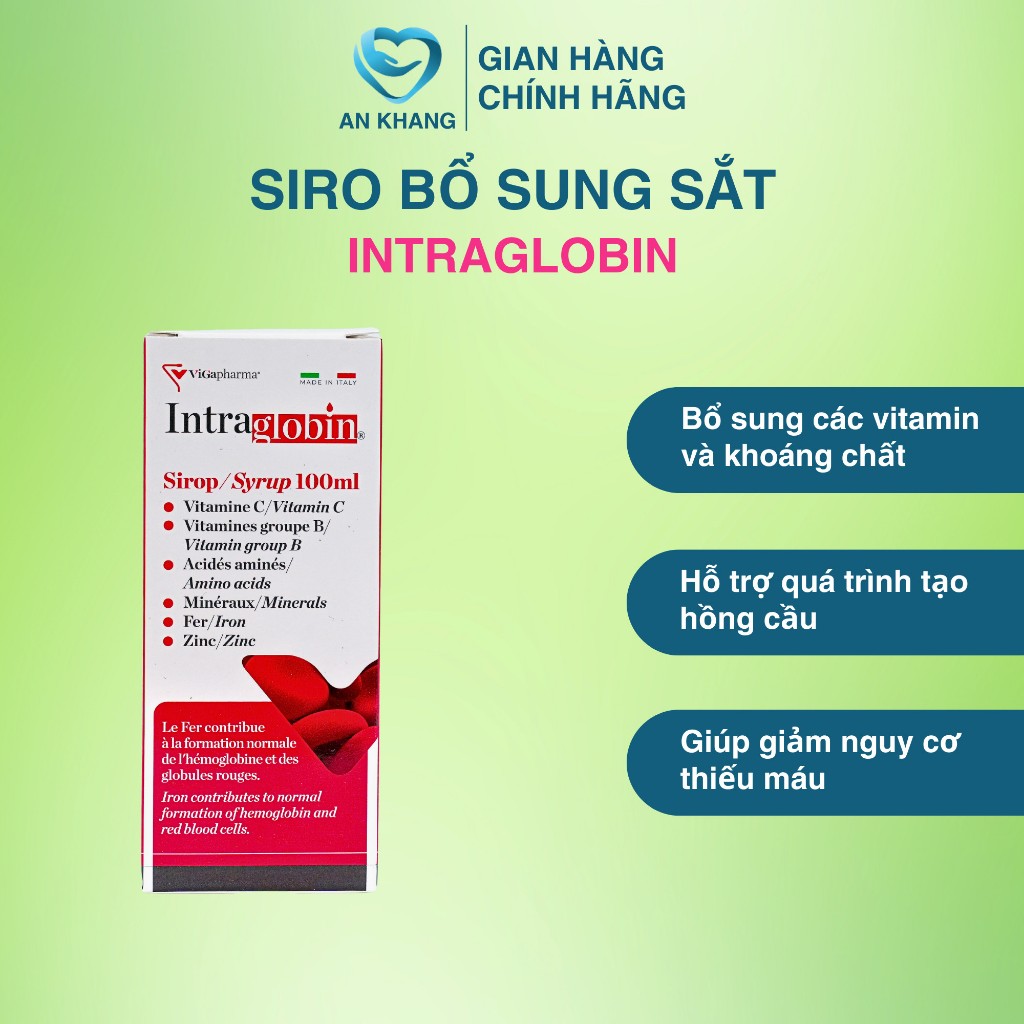 Bổ Máu Intraglobin Bổ Sung Sắt Ngăn Ngừa Tình Trạng Thiếu Máu Cho Trẻ Em Và Người Lớn Giảm Thiếu Máu Japa Kids