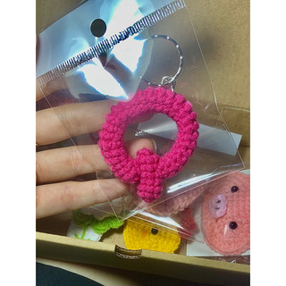 Móc khóa chữ len handmade | móc khóa tên theo yêu cầu | crochet name keychain