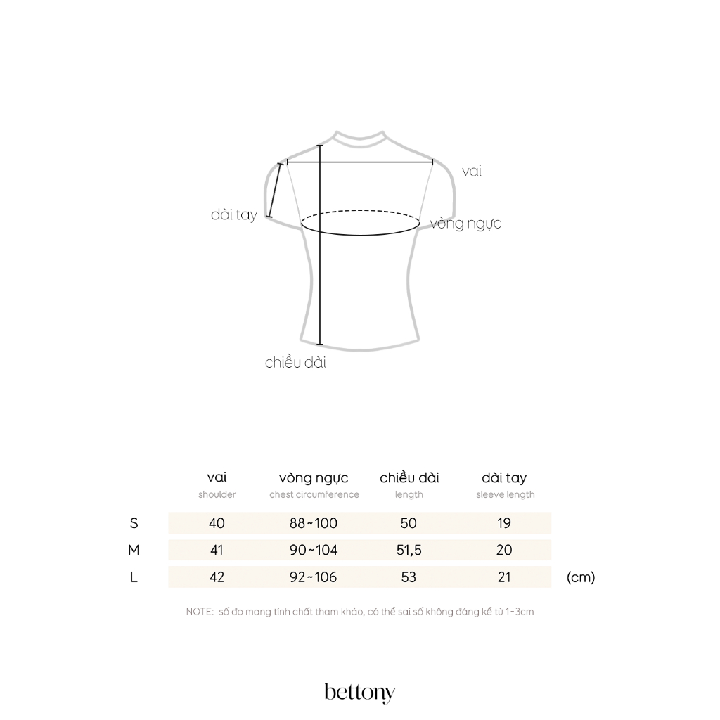 BETTONY Poupée Ribbed Tee - Áo baby tee đính nơ