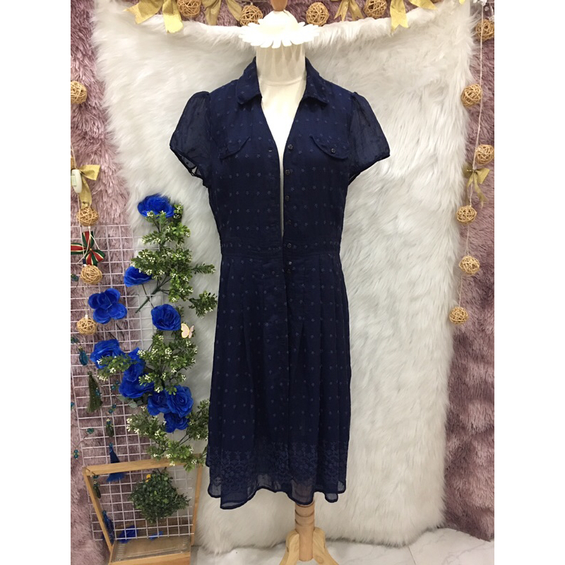 Đầm Voan Tơ CHÂTELAINE Cao Cấp 2 hand - Hàn Quốc- Size M