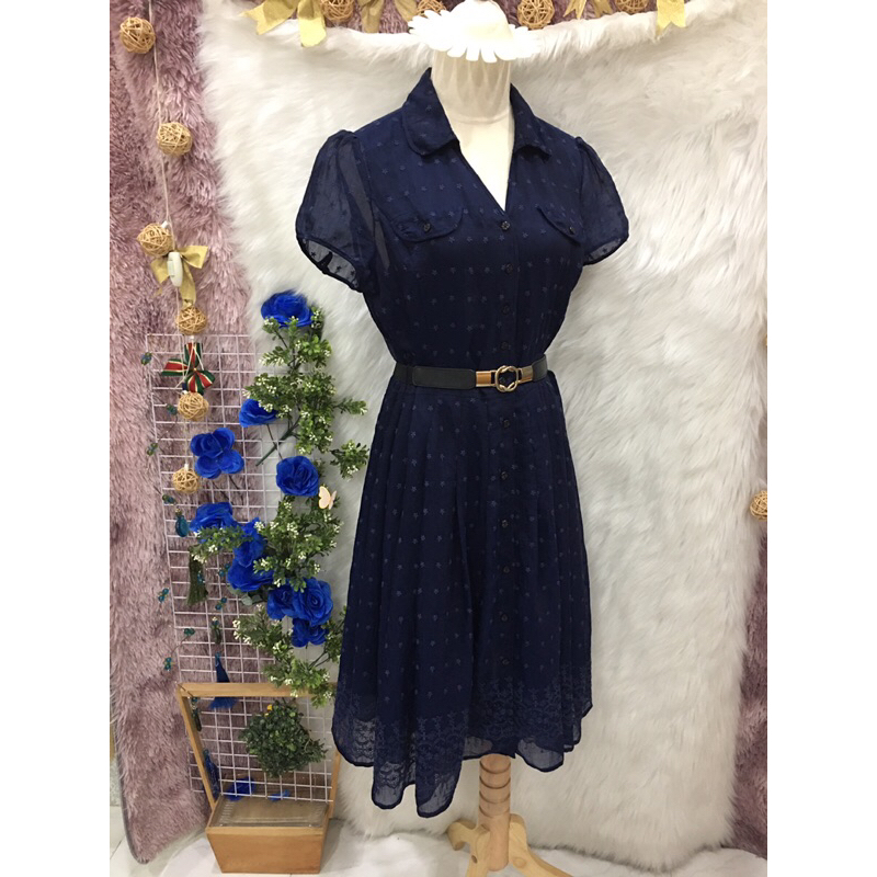 Đầm Voan Tơ CHÂTELAINE Cao Cấp 2 hand - Hàn Quốc- Size M