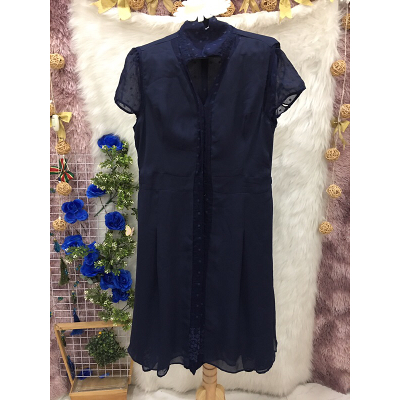 Đầm Voan Tơ CHÂTELAINE Cao Cấp 2 hand - Hàn Quốc- Size M