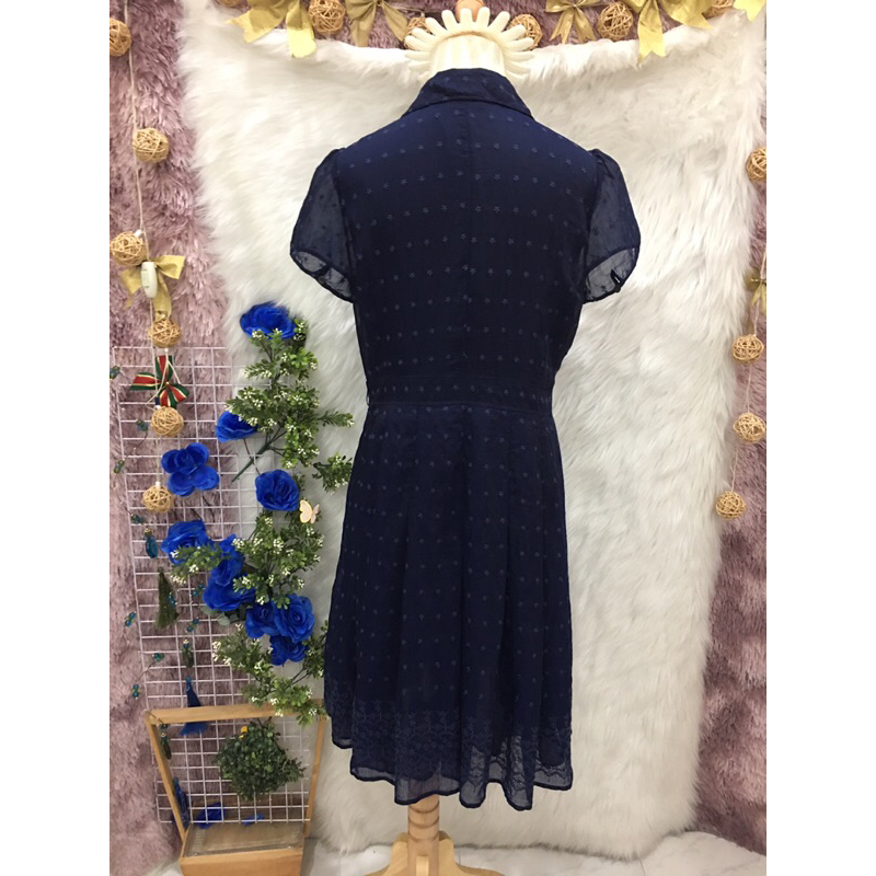 Đầm Voan Tơ CHÂTELAINE Cao Cấp 2 hand - Hàn Quốc- Size M