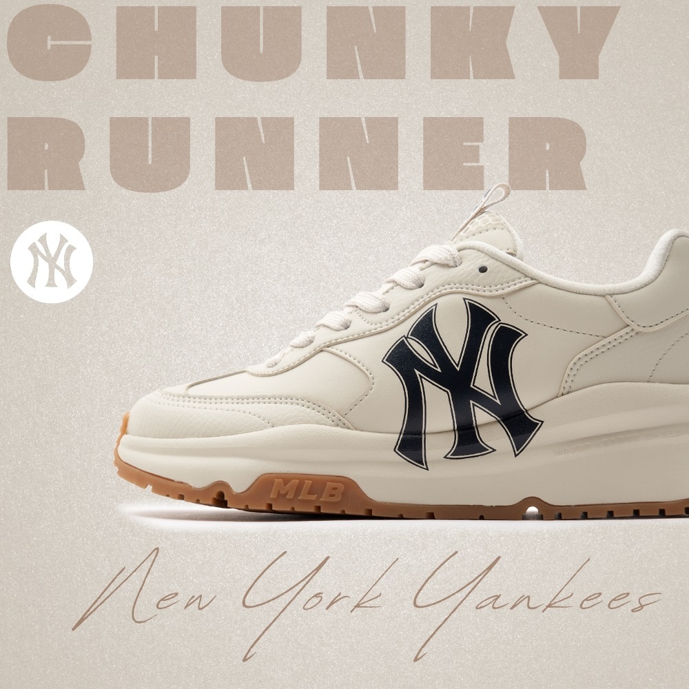 MLB Korea Chunky Runner Basic New York Yankees, Giày Thể Thao MLB Chunky Runner Basic LA Dodgers Ivory, Giày mlb mới