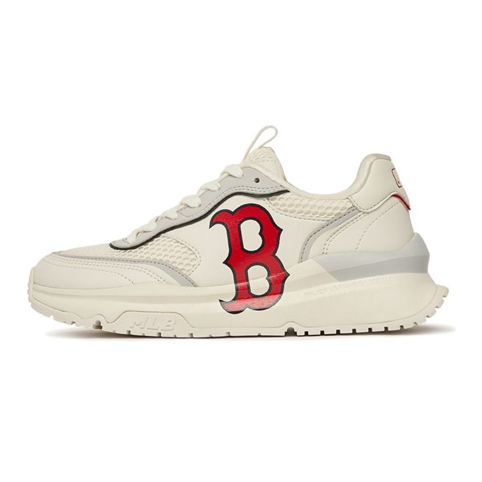 Giày MLB Chunky Runner Boston Red Sox Ivory, Sneaker MLB Liner Mid màu trắng NY đen, Giày MLB cổ thấp nam nữ. Mlb mới