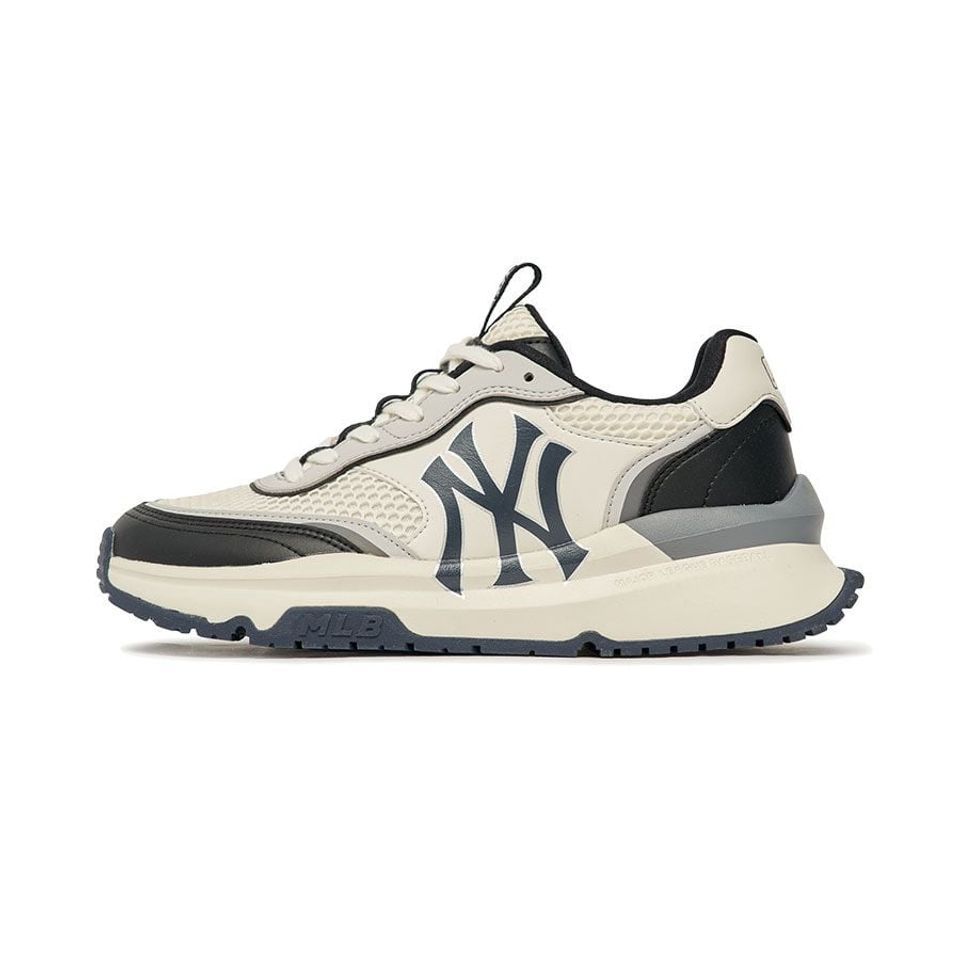 Giày MLB Chunky Runner New York Yankees Black, Sneaker MLB Liner Mid màu trắng NY đen, Giày MLB cổ thấp nam nữ. Mlb mới