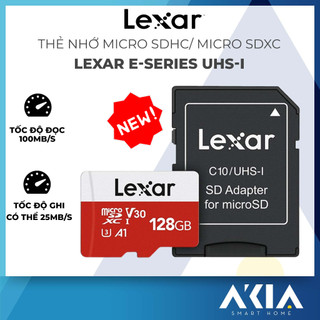 Thẻ nhớ Micro SD Lexar 32GB/ 64GB/ 128GB , A1 Class 10, 633x U1 100MB/s - kèm Adapter chuyển SD, chính hãng, BH 5 năm