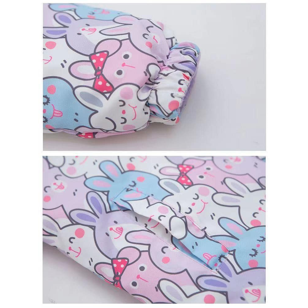 Áo khoác thỏ mặc được 2 mặt cho bé đủ size từ 13kg - 40kg