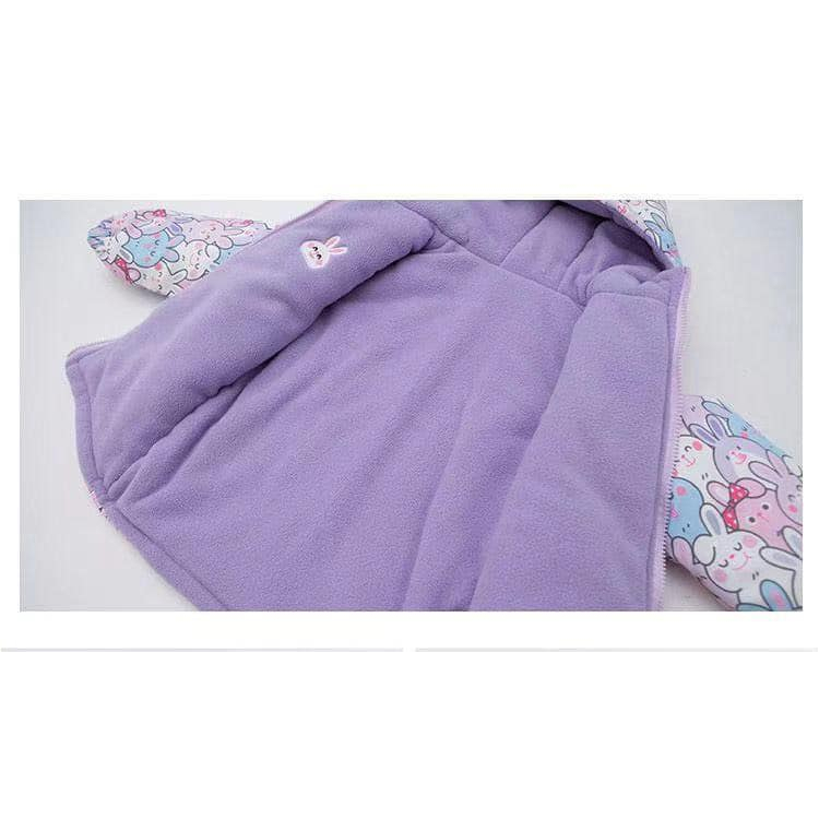 Áo khoác thỏ mặc được 2 mặt cho bé đủ size từ 13kg - 40kg