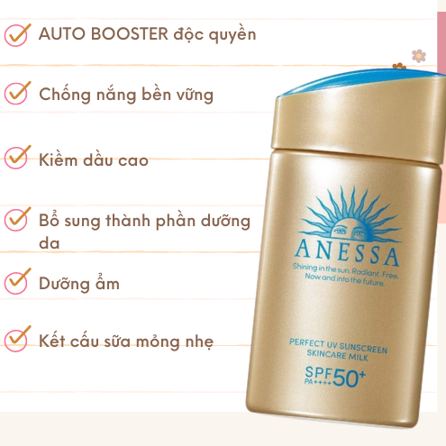 Kem chống nắng Anessa Perfect UV Sunscreen Skincare Milk SPF 50+ PA++++ 60ml