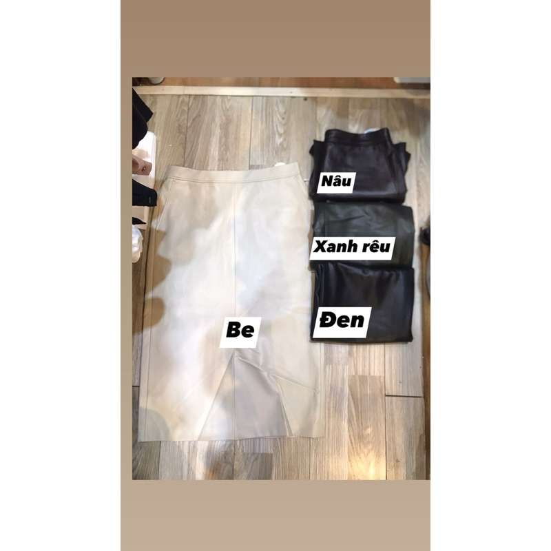 Chân váy da xuất Hàn dư