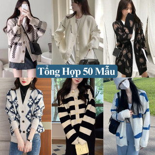 Áo Cardigan Len Nữ Dài Tay 50 Mẫu Dày Dặn, Cardigan Khoác Len Nữ Phong Cách Hàn Quốc Xốp Madela Faah Blue