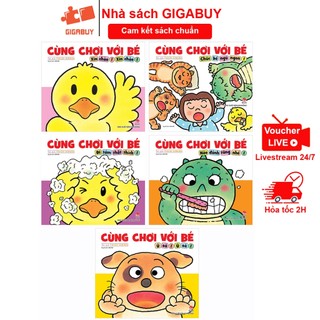 Sách - Cùng chơi với bé phần 1 - Combo 5 cuốn dành cho bé từ 0 đến 6 tuổi (Kim Đồng)