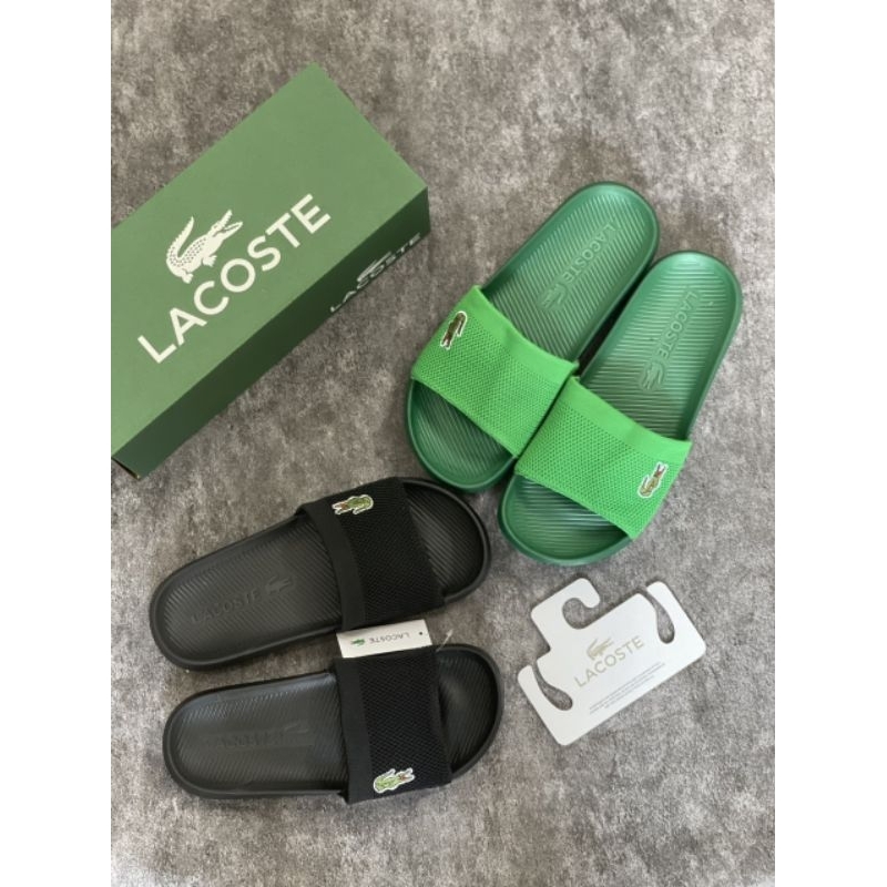 Dép quai ngang Lacoste Diapositives Lacoste Homme Croco Plusieurs couleurs et taille