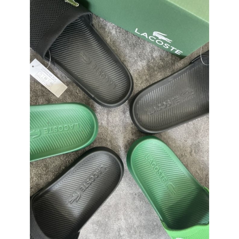 Dép quai ngang Lacoste Diapositives Lacoste Homme Croco Plusieurs couleurs et taille