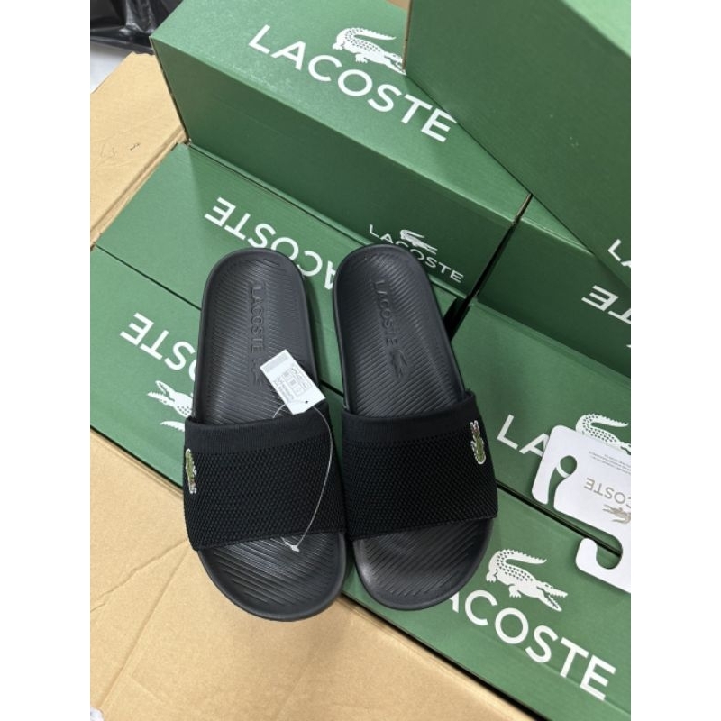 Dép quai ngang Lacoste Diapositives Lacoste Homme Croco Plusieurs couleurs et taille