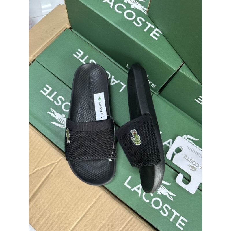 Dép quai ngang Lacoste Diapositives Lacoste Homme Croco Plusieurs couleurs et taille