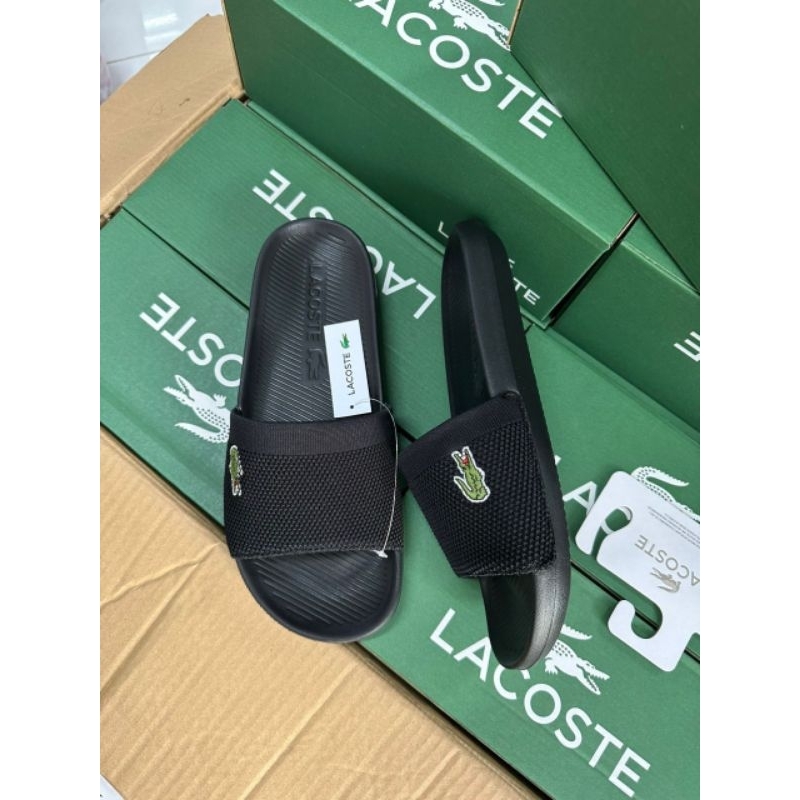 Dép quai ngang Lacoste Diapositives Lacoste Homme Croco Plusieurs couleurs et taille