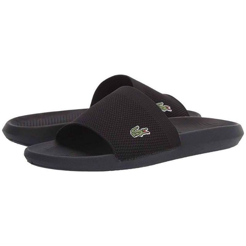 Dép quai ngang Lacoste Diapositives Lacoste Homme Croco Plusieurs couleurs et taille