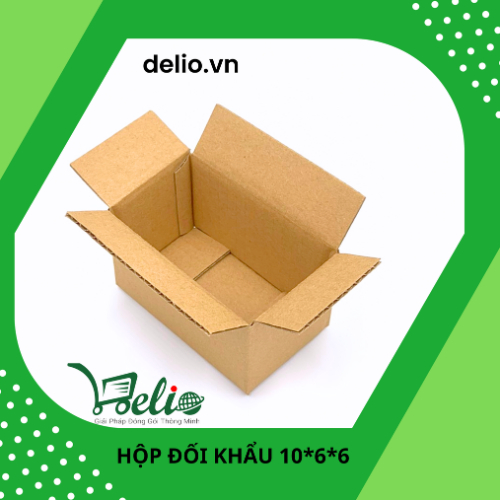 Hộp giấy carton KT 10x6x6 đóng hàng, gói hàng  - DELIO