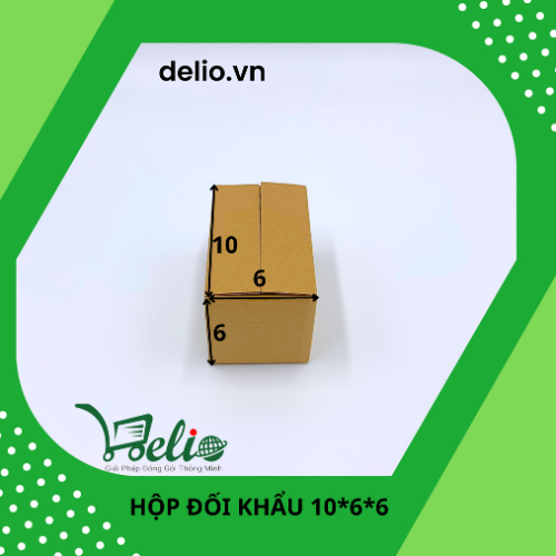 Hộp giấy carton KT 10x6x6 đóng hàng, gói hàng  - DELIO