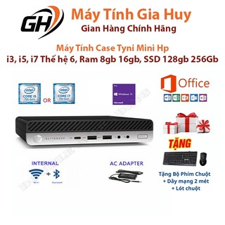Máy Tính Case CPU HP EliteDesk 800 G3 35W Mini PC Computer - Intel i3, i5, i7  2.5Ghz 8GB + Adapter