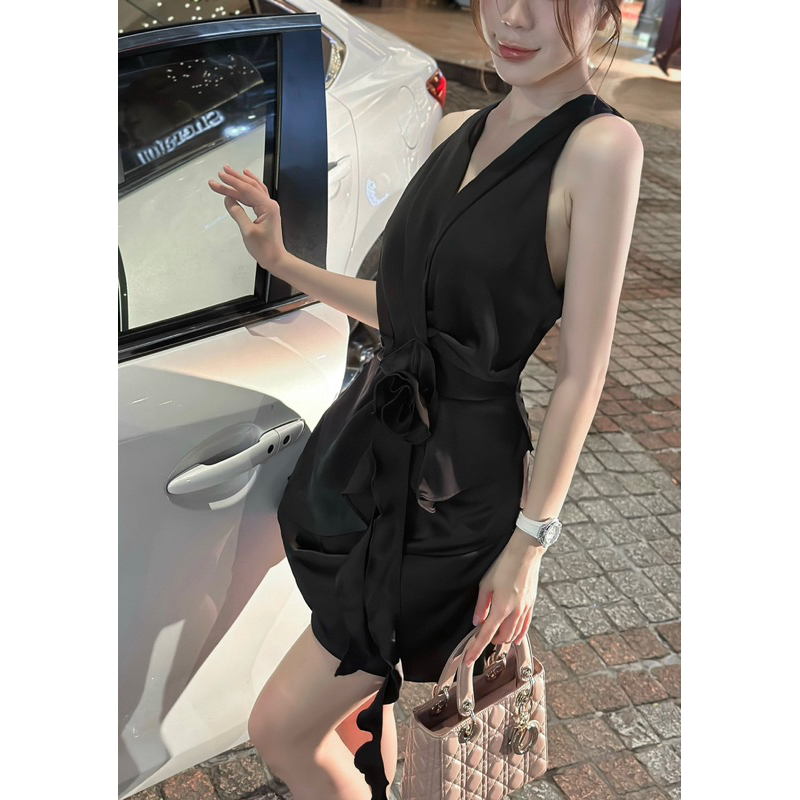 Váy body lụa hoa bèo sát nách 🌸🌸🌸