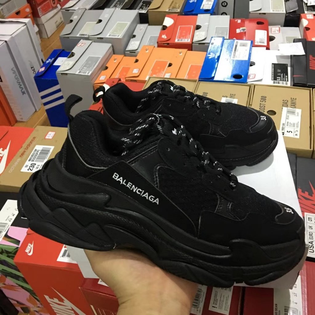 Giày Sneaker Balenciaga striple S white màu trắng Nam Nữ