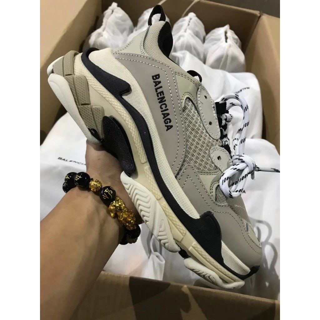 Giày Sneaker Balenciaga striple S white màu trắng Nam Nữ