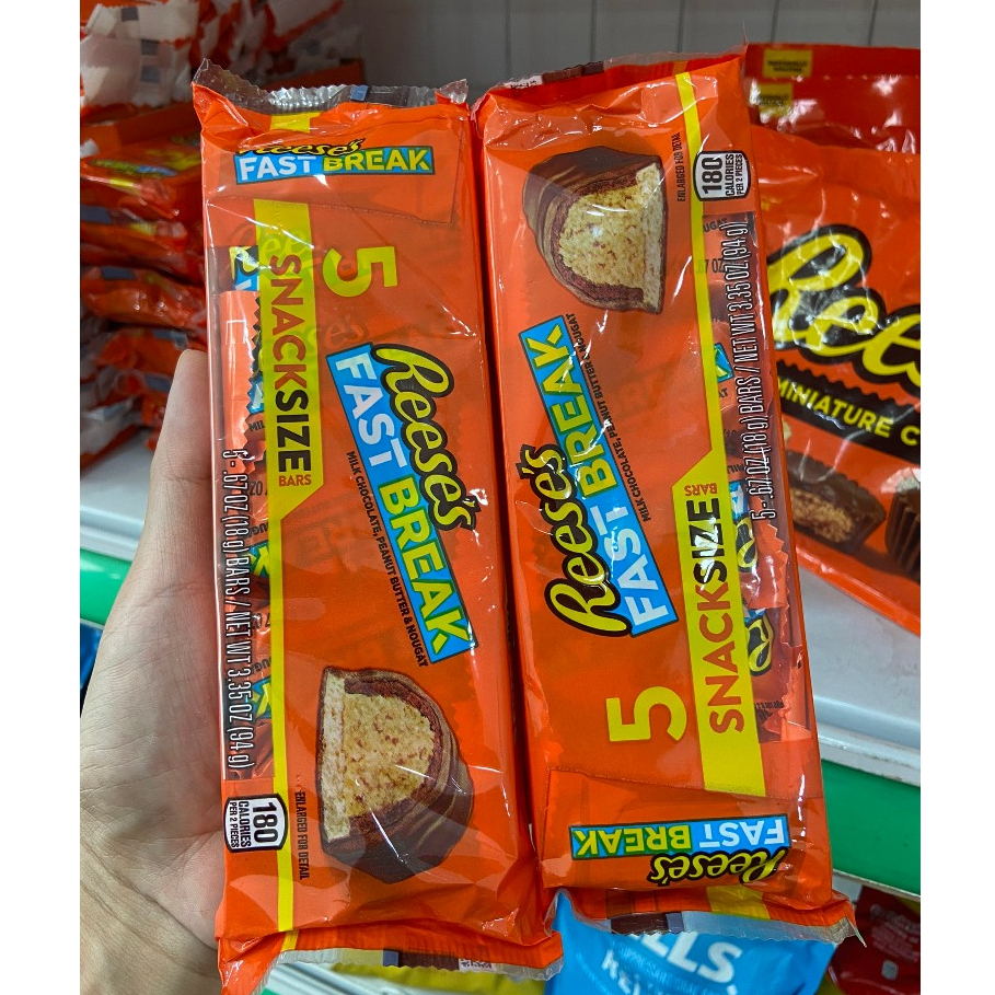 Socola Bơ Đậu Phộng Reese's Fast Break gói 94g