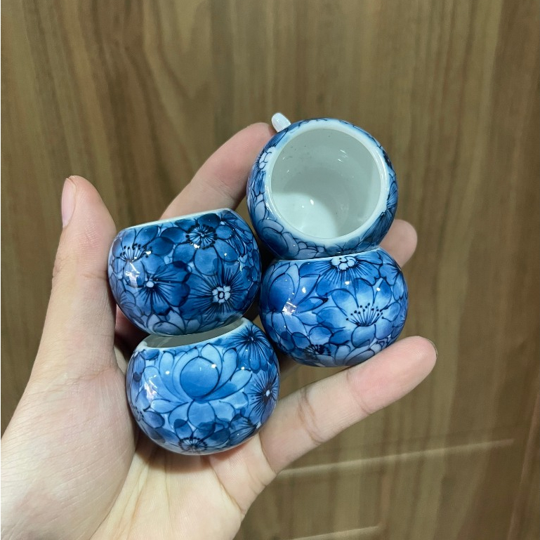 Cóng sứ chim Yến , Chòe Đất hàng Bát Tràng mẫu vẽ thủ công gắn sẵn tai