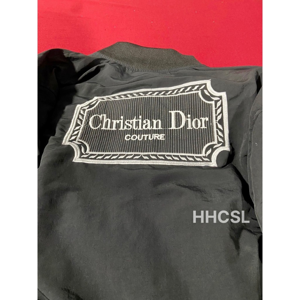 A11-Áo Khoác , Áo Khoác Bomber Christann Di.or Logo Thêu Lưng Cực Nét