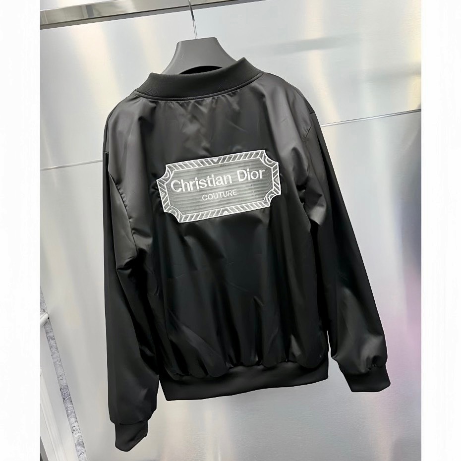 A11-Áo Khoác , Áo Khoác Bomber Christann Di.or Logo Thêu Lưng Cực Nét