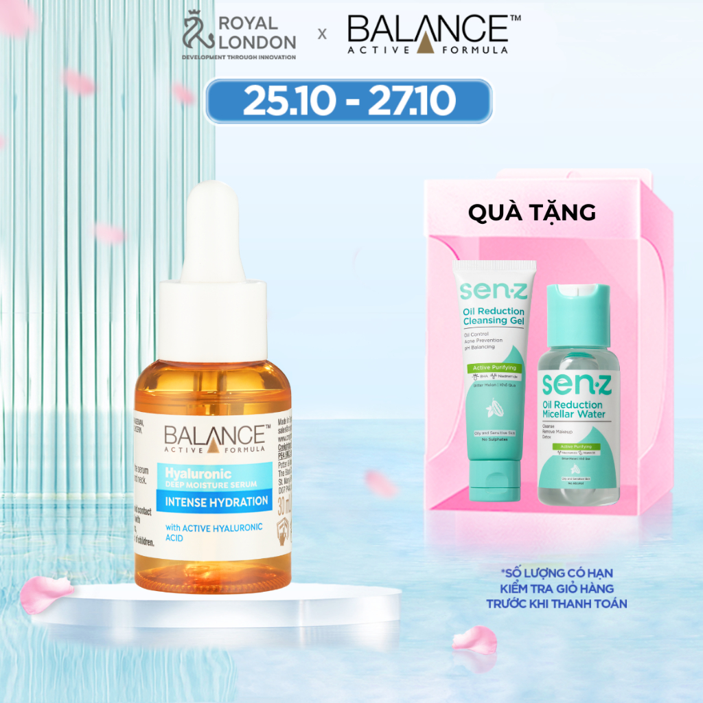 Serum Cấp Nước Dưỡng Ẩm Balance Active Formula /Hyaluronic Deep Moisturizing 30ml