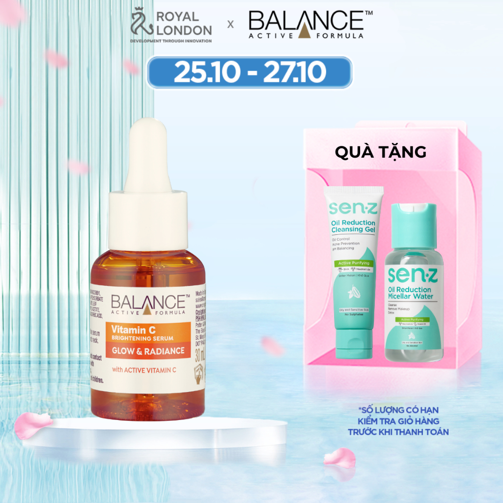 Serum Sáng Da, Mờ Thâm Balance Active Formula Vitamin C Brightening 30ml/ 60ml