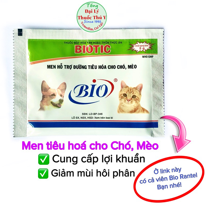 Men tiêu hoá BIOTIC cho chó mèo