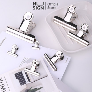 Set 6 chiếc kẹp bướm, Kẹp kim loại đuôi tròn Deli, Kẹp giấy tài liệu văn phòng 19mm 29mm 38mm 51mm - 6 chiếc