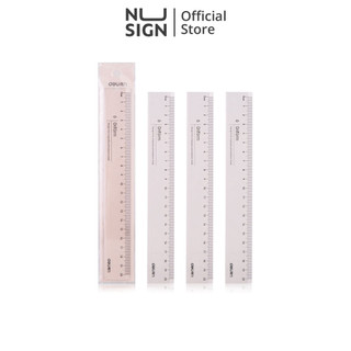 Thước kẻ 20cm cao cấp Oriform Deli - Trong suốt, dễ nhìn, đo chính xác - Phù hợp với học sinh, văn phòng
