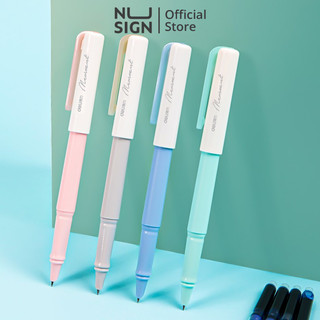 Bút máy học sinh Deli kèm ống mực - Màu pastel - Viết trơn tru, mực ra đậm đều - Dễ dàng thay mực - Luyện viết, ghi bài